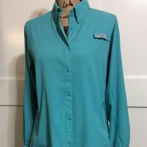 Columbia Tamiami Long Sleeve Shirt, Sz L, EUC